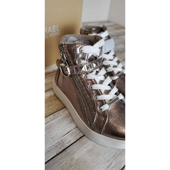 Michael Michael Kors Girls Ivy Rory High Top Sneakers - Picture 8 of 11